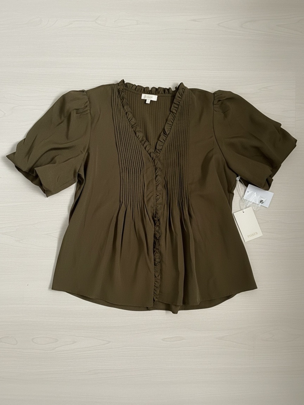Parker Olive Green Top NWT